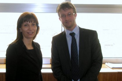 Среща на посланик Таня Димитрова с Иван Црънчец 